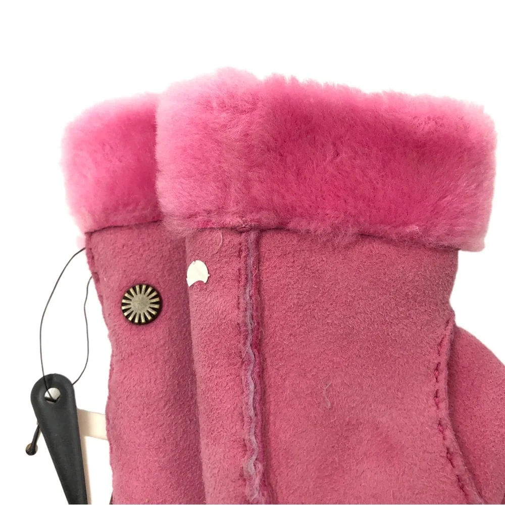 Ugg Girls Bubblegum Pink Shearling Mittens 2-4 years